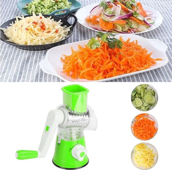 Tabletop Drum Grater | Manual Vegetable Cutter Slicer & Grater